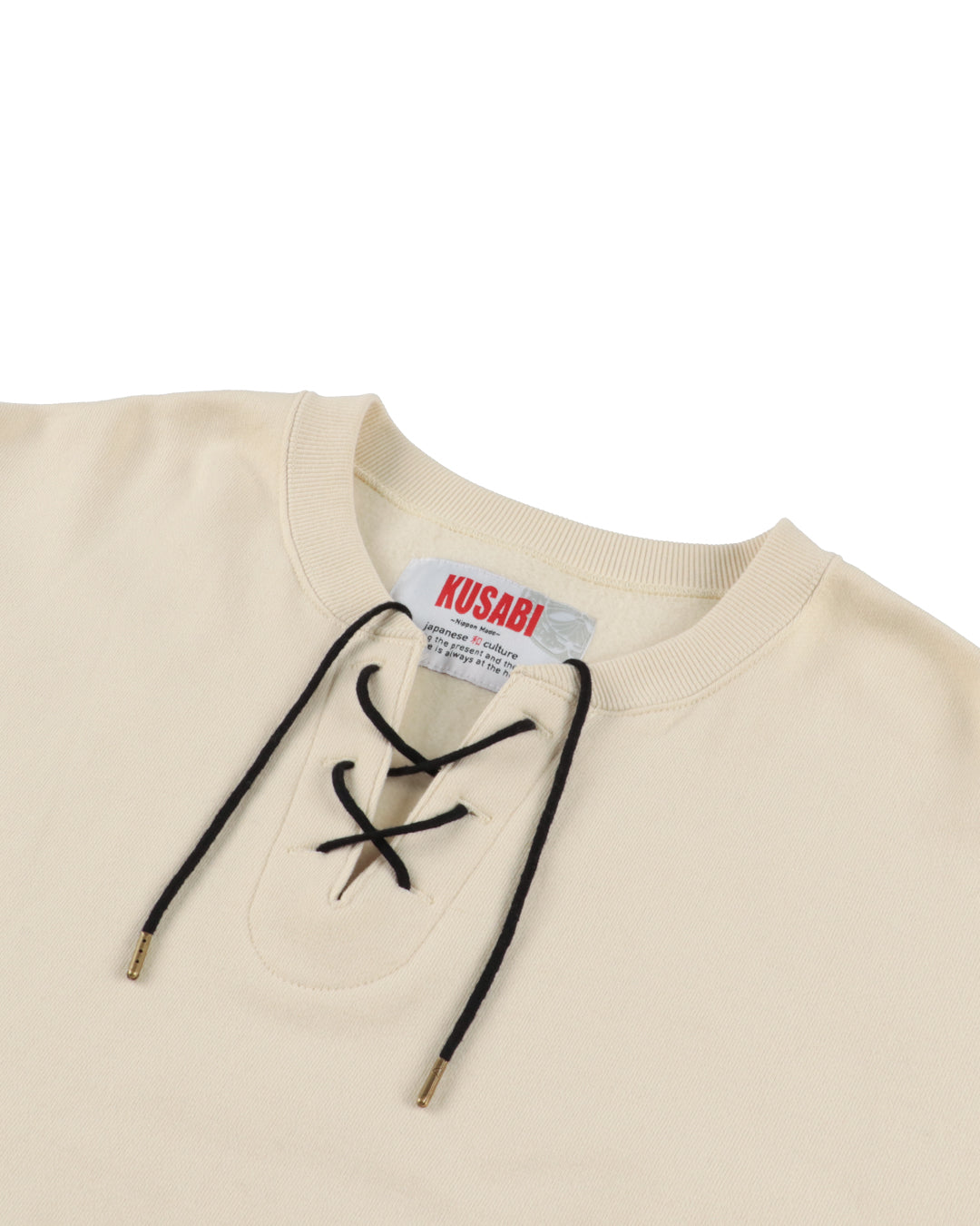 Lace-Up Loose Crew Swaet