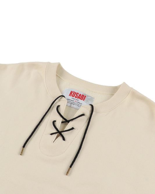 Lace-Up Loose Crew Swaet