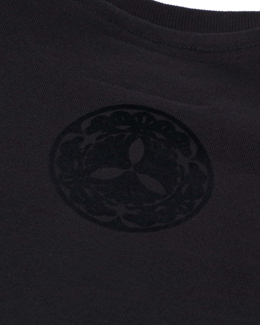 Flock Logo Crew Sweat - Black